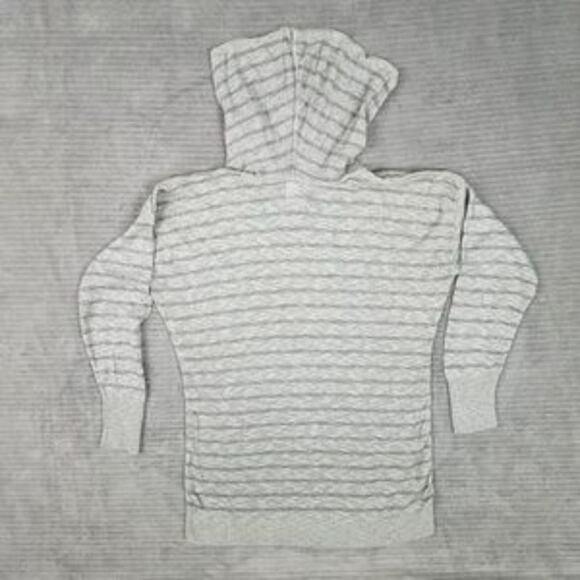 Sweet & Sinful Gray Metallic Thread Cowl Neck Pullover Sweater Women's Large - Picture 4 of 5